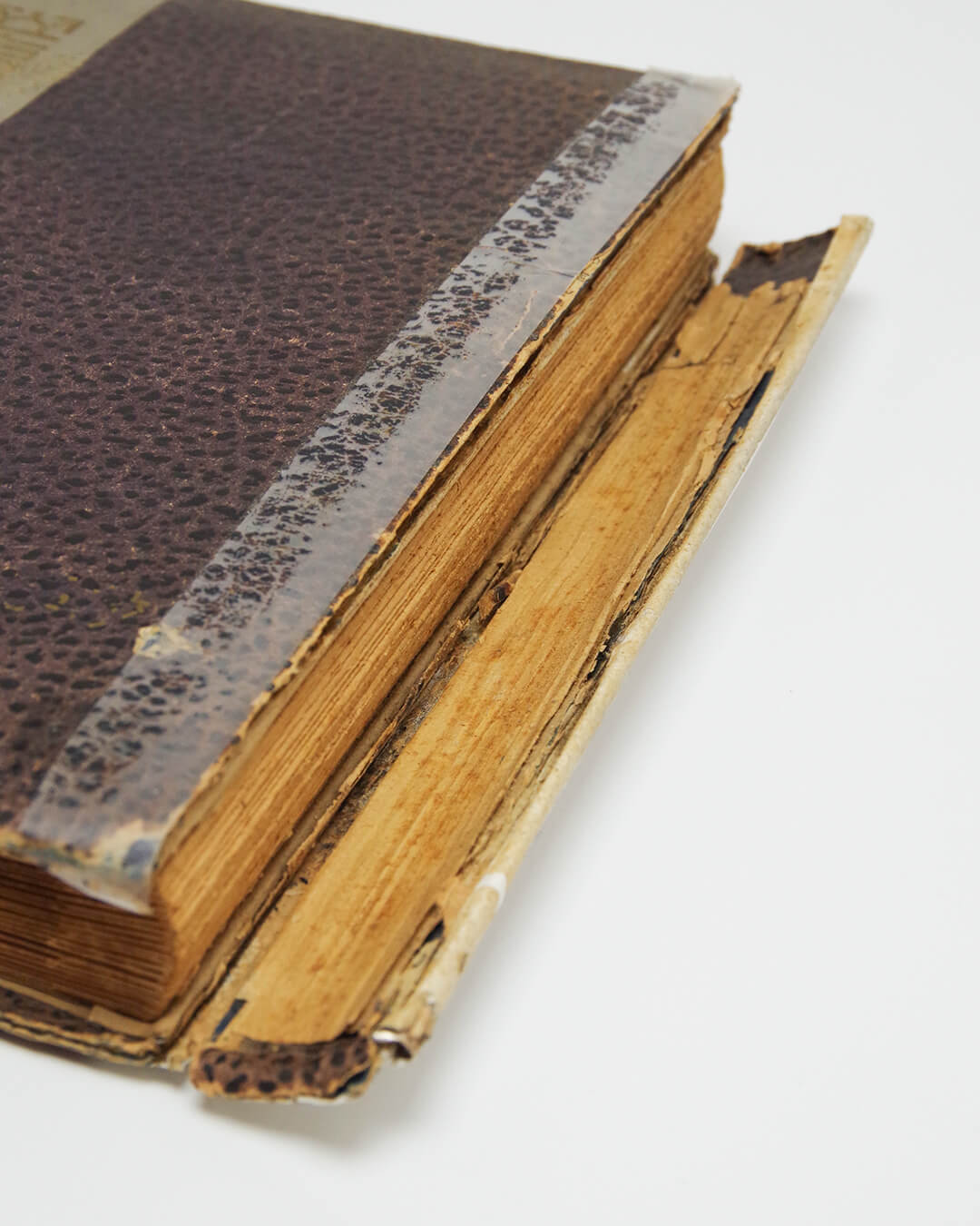 バラバラに壊れた古いアルバムの修理